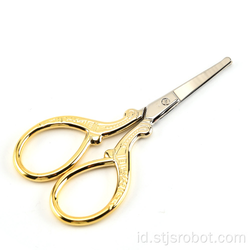 Gunting rambut stainless steel gunting alis gunting rambut hidung emas
